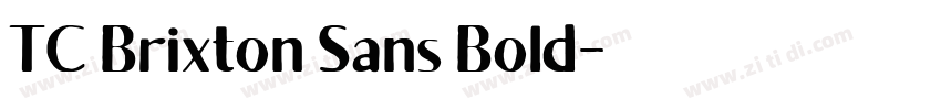 TC Brixton Sans Bold字体转换